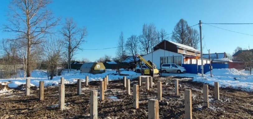 Фундамент на забивных ЖБ сваях
