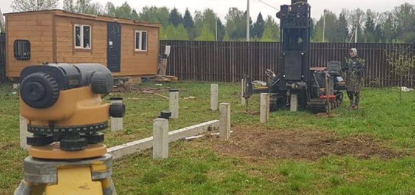 Фундамент на забивных ЖБ сваях