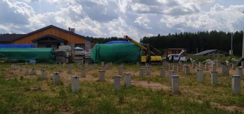 Фундамент на забивных ЖБ сваях