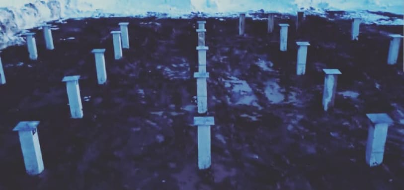 Фундамент на забивных ЖБ сваях